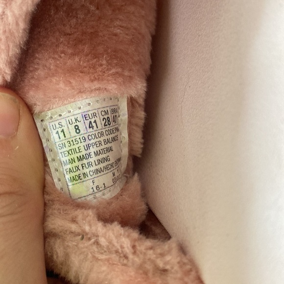 Skechers womens D'lites - Double Date chunky platform fuzzy faux fur pink Sz 11 - Picture 6 of 6